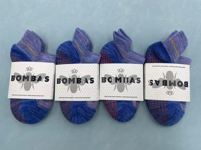 4 Pairs Bombas Women's All-Purpose Ankle Socks Size Small 4-7 Purple - Image 1 of 2