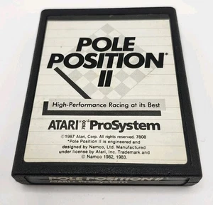 Pole Position II (Atari 7800 1987 getestet) 2 Sequel Arcade Vintage 7808 Retro Mint  - Bild 1 von 7
