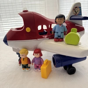 Fisher-Price Little People Flugzeug Jet Spielset mit Pilot, Passagieren & Gepäck - Bild 1 von 12