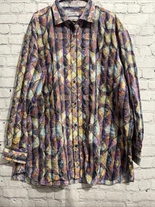 Brandolini Camicia Uomo 3XL Bottoni Manica Lunga Multicolore MADE IN ITALY - Foto 1 di 15