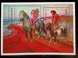 CZECH REPUBLIC Sc 3554 NH SOUVENIR SHEET OF 2012 - ART - (WS25) - Picture 1 of 1