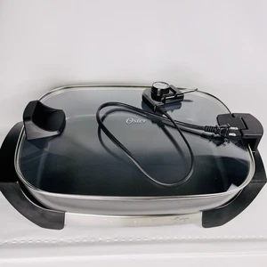 Sartén eléctrica antiadherente Oster DiamondForce CKSTSK16H-DMN - Tapa con bisagras - - Imagen 1 de 11