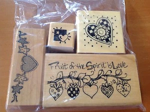 Juego de 4 estampillas para hacer tarjetas. Ligero uso, en buen estado. #7 - Imagen 1 de 7