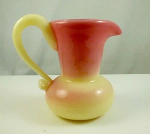 Vintage Fenton Burmese Glass Small Pitcher 3 1/4" - Picture 1 of 7