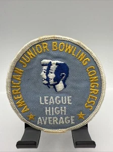 Vintage 60’s American Jr Bowling Congress League High Avg Sew On Fashion Patch - Bild 1 von 6