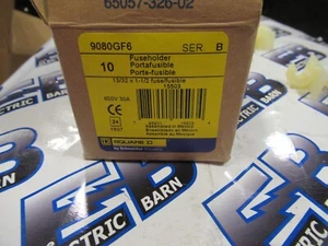 Square D 9080GF6 (BOX OF 10) Fuse Holders 30A 600V Midget Din Rail Mount-NEW-B - Picture 1 of 4