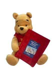 Peluche WINNIE The POOH con marco de fotos tarjetero regalo tienda Disney juguete de 10" - Imagen 1 de 13