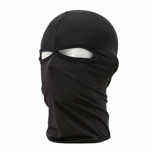 2 Hole Balaclava Full Face Mask Beanie Ski Sun Hood Motorcycle Cycling Halloween - Picture 1 of 27