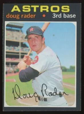 1971 Topps Doug Rader #425 Houston Astros Baseball Card MLB NM Near Mint - Image 1 of 2