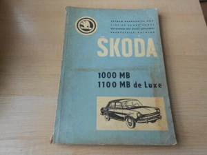 1968 1969 Skoda 1000 1100 MB Passenger Car Factory List of Spare Parts Catalog - Picture 1 of 11