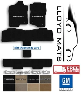GMC Yukon - Lloyd Ulimat Carpet 4pc Floor Mat Set - Choose Color & Logo - Picture 1 of 12