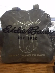 EDDIE BAUER RippacTravel Folded Lightweight Prep BACKPACK Dark Deep Egglant - Picture 1 of 3