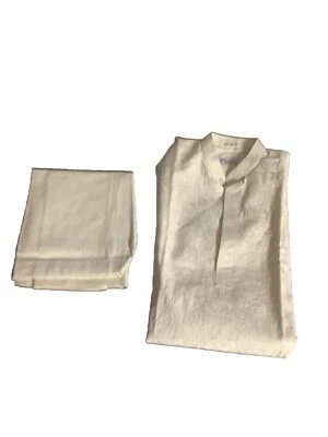 Men’s White Shalwar Khameez Bonanza Linen - Image 1 of 3