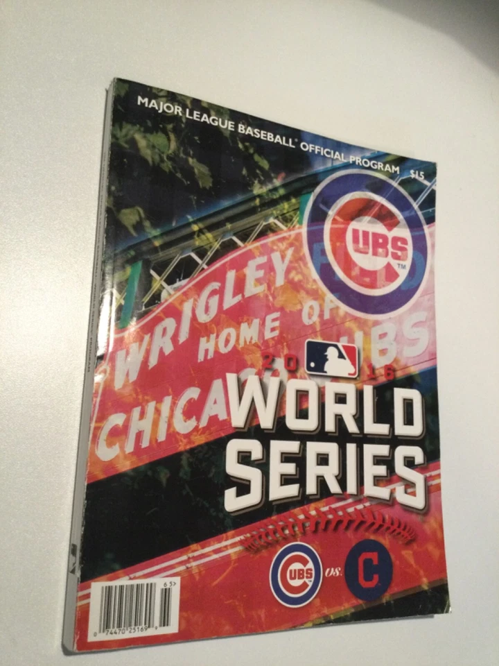 Chicago Cubs vs Cleveland Indians 2016 World Series MLB Official Program - Image 1 of 4