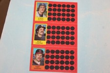 1981 Topps Scratch-Offs Full Panel Baseball Cards COMPLETE FINISH PICK YOUR SET*