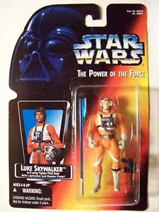 Hasbro - Luke Skywalker X-Wing Fighter - Star Wars - MOC carta rossa/arancione POTF - Foto 1 di 2
