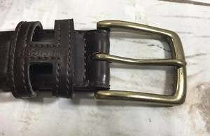 Tommy Hilfiger Leather Belt SIZE 34 black - Picture 1 of 8