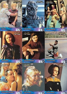 STAR TREK VOYAGER: CLOSER TO HOME 1999 SKYBOX COMPLETE BASE CARD SET OF 100 - Image 1 of 4