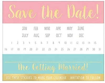 Guardar la fecha boda ducha aniversario fiesta invitaciones paquete de 20 NUEVO Foto 1 de 2