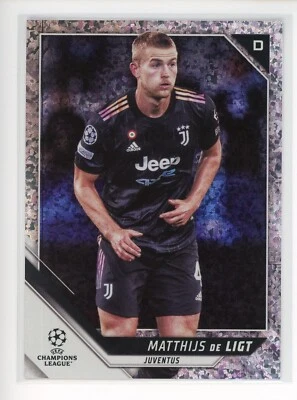2021-22 Topps UEFA Champions League Speckle Foil #44 Matthijs De Ligt - Image 1 of 2