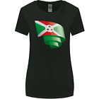 T-shirt femme coupe large drapeau burundais bouclé Burundians Day Football