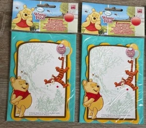 Winnie Pooh 12 Einladungskarten zum Kindergeburtstag Einladung Mädchen Jungen - Bild 1 von 6
