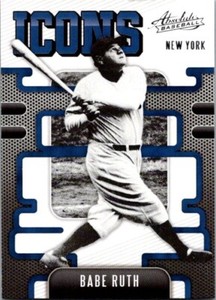 2021 Panini Absolute Icons #1 BABE RUTH New York Yankees Insert Red Sox Rare