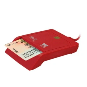Woxter Electronic National Identity Card - Memory Card Reader, Black red Red,Bla - Photo 1/3