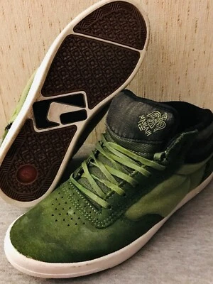 Globe Chris Haslam Mid Vintage Modelo Profesional Zapatos de Skate Muy Raros Verde Pino EE. UU. 9.5 Foto 1 de 4