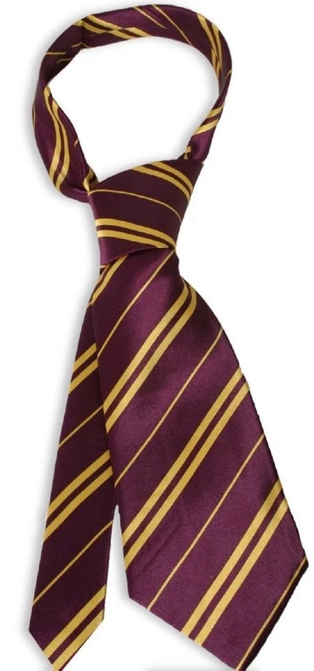 Harry Potter Tie Gryffindor Hogwarts House School World Book Day Purple & Gold