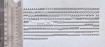 New Letterpress Type - 18 Point Futura Italic (Twentieth Century) Medium. - Image 1 of 2