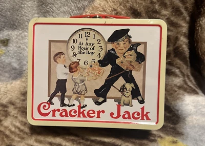 Cracker Jack Metal Lunchbox Vintage 2001 "At Any Hour Of The Day" Everyone Loves - Image 1 of 4
