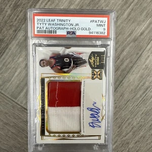 TyTy Washington Jr. 2022-23 Leaf Trinity RPA XRC AUTO #d 6/10 Kentucky PSA 9๐ฅ - Picture 1 of 6