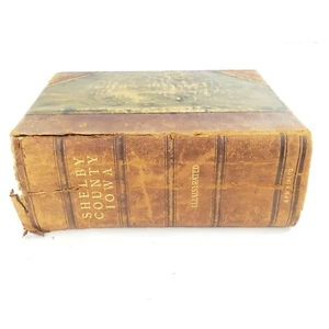 Past and Present of Shelby County Iowa (1915, Hardcover Leather Bound) Genealogy - Picture 1 of 12