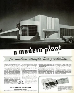 GRAN anuncio impreso de arte de construcción moderno aerodinámico Art Deco vintage original de la década de 1930 b - Imagen 1 de 1