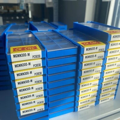 30pcs MGMN300-M 9030 3mm Carbide Insert For MGEHR/MGIVR Grooving Cut-off Tool - Image 1 of 4