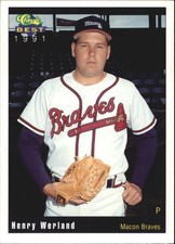 1991 Macon Braves Classic/Best #12 Henry Werland