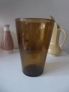 Whitefriars Glasvase seltene Farbe Zimt - Bild 1 von 6