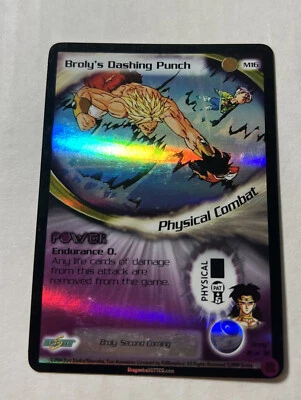 DBZ CCG DRAGON BALL Z GT BROLY'S DASHING PUNCH M16 ULTRA RARE PROMO 2ND COMING - Image 1 of 2