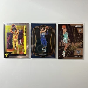 (3) LaMelo Ball RC π₯ 2020-21 Select Premier Level Rookie #183 Prizm Flux #201 - Picture 1 of 7