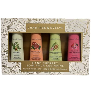 Crema de terapia de manos Crabtree & Evelyn 0,9 oz aguacate pom aceite de almendras pera rosa mag - Imagen 1 de 15