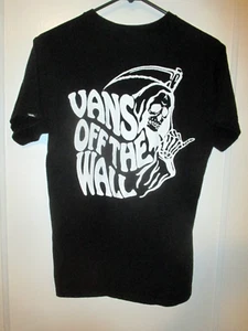 VANS OFF THE WALL DOUBLE SIDED GRIM REAPER SKULL SKELETON MENS T SHIRT SML NICE! - Picture 1 of 6