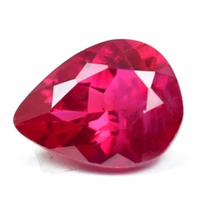 9.95Ct Flawless Extremely Rare Pink Ruby Pear Cut Certified Loose Gemstone - Picture 1 of 6