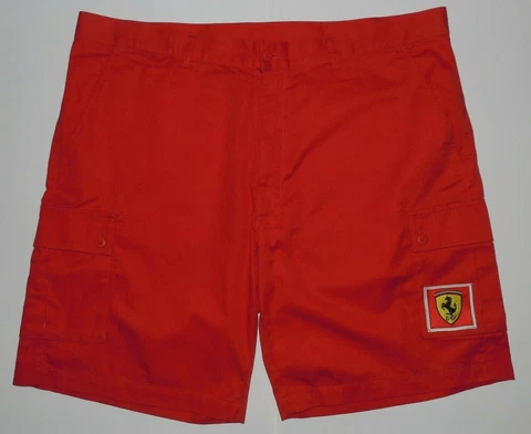 Ferrari Fila Team Shorts Formula 1 F1 Racing Red Cotton Cover