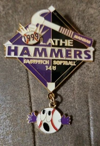 Vintage 1999 Collectors Pin Kansas Olathe Hammers Girls Fast Pitch Softball 14U - Picture 1 of 2