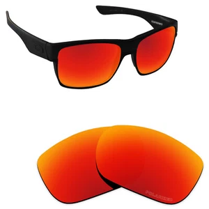 Hawkry SaltWater Proof Fire Red Replacement Lenses for-Oakley TwoFace -Polarized - Picture 1 of 3