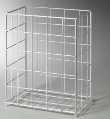 Papierkorb Sammelkorb Abfallbehälter Drahtgitterkorb Metall weiß Inhalt 19 Liter - Bild 1 von 2