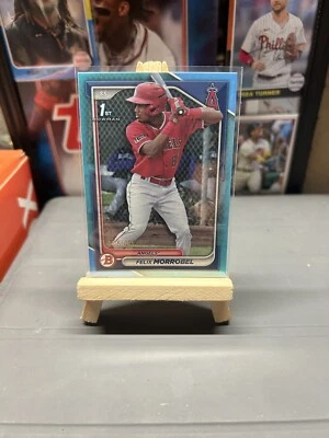 2024 BOWMAN FELIX MORROBEL /499 SKY BLUE PAPER 1ST ANGELS SP - Image 1 of 2