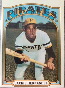 1972 Topps Jackie Hernandez # 502 Shortstop Pittsburgh Pirates Cuba Ex Condition - Picture 1 of 2
