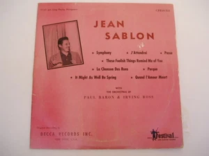 Jean Sablon - RARE 10" LP - Picture 1 of 1